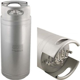 Stainless steel home brew keg