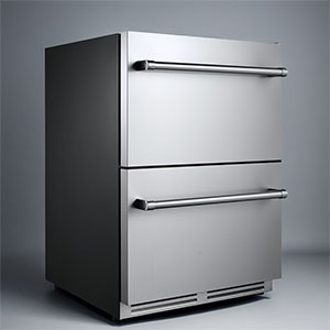Brenor 24” wide outdoor built-in drawer fridge